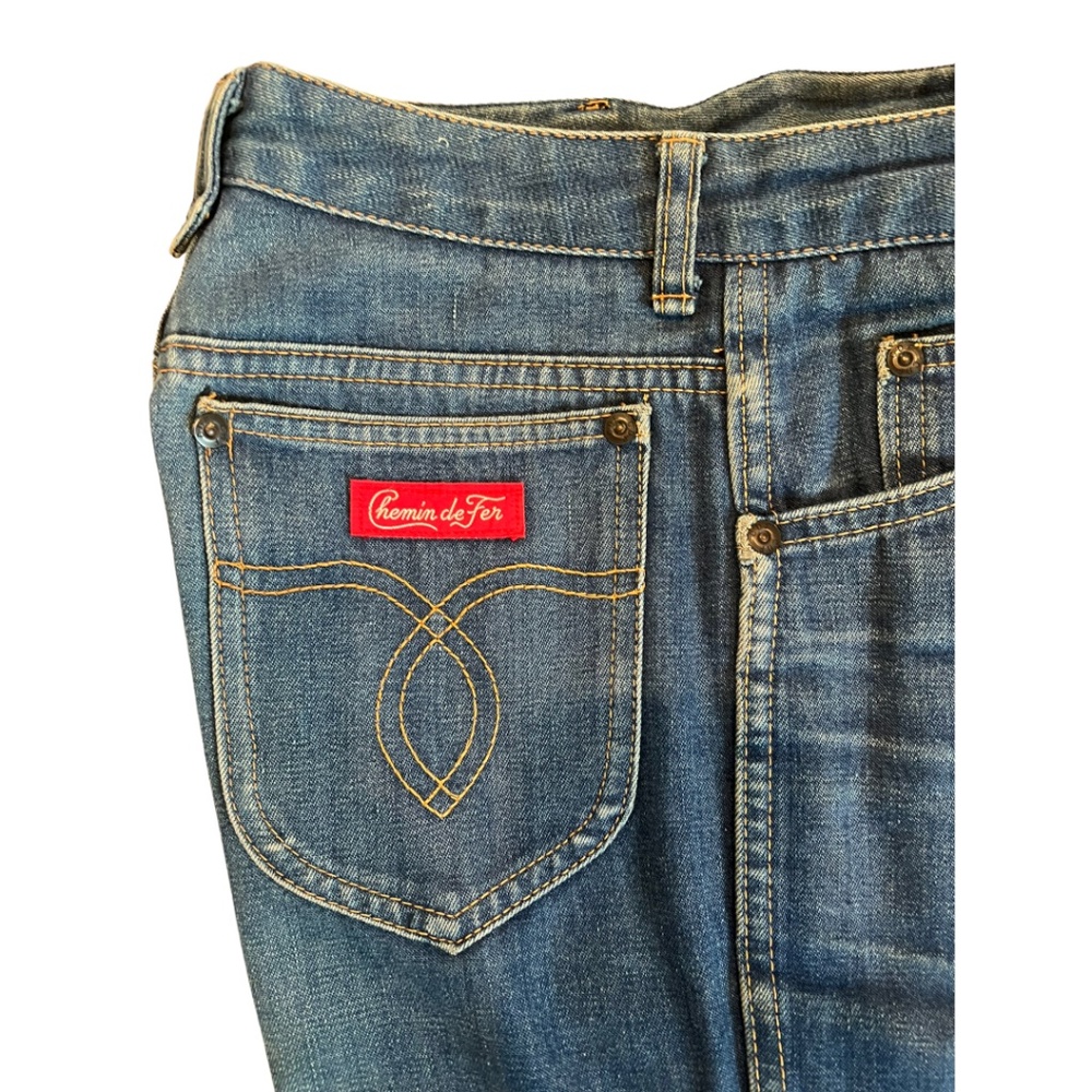 Vintage Chemin de fer Bootcut Jeans (Zipper Needs Repair) - Picture 8 of 16